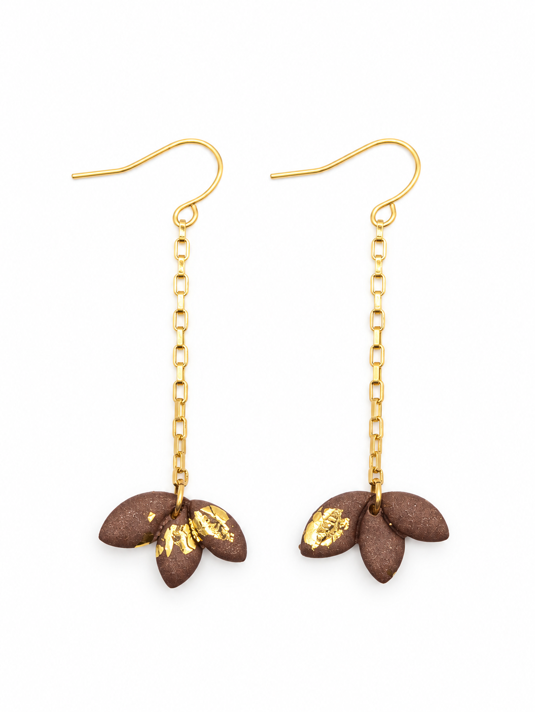 Oorhangers Lotus Brown