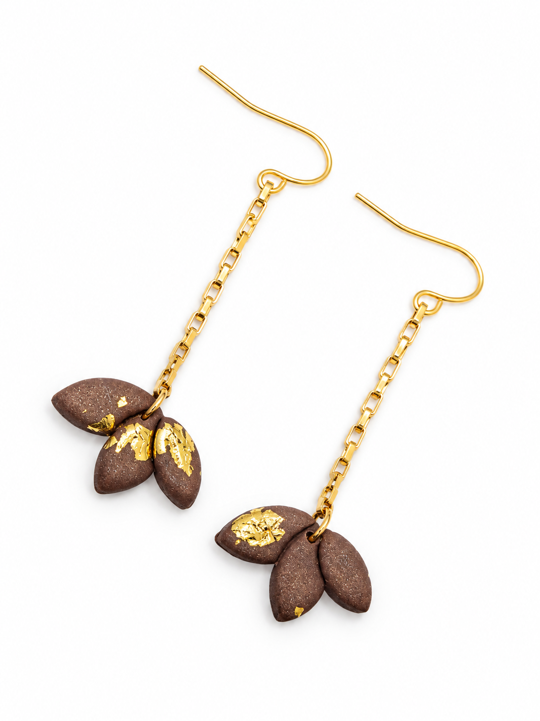 Oorhangers Lotus Brown