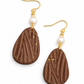 Oorbellen Brown pearl