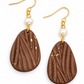 Oorbellen Brown pearl