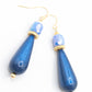 Oorbellen Isis blauw goud