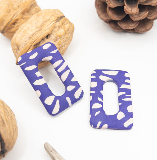 Creool hangers paars zand patroon