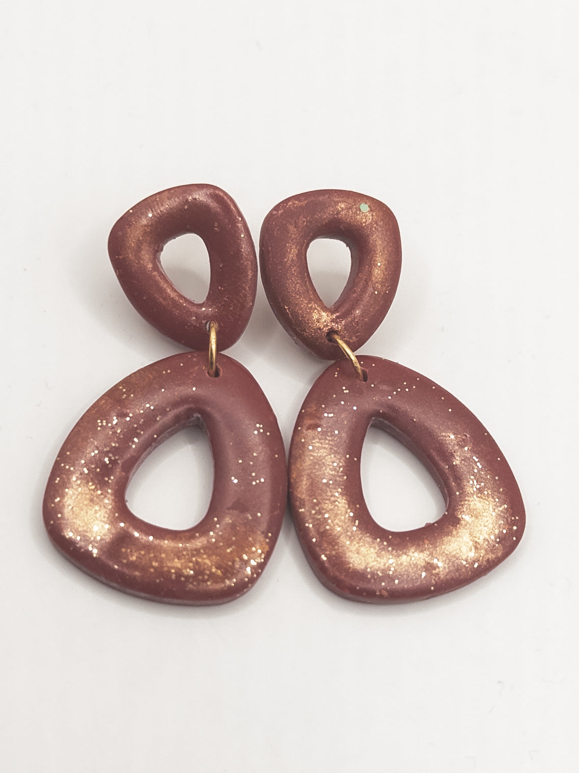 Oorbellen Burgundy glans