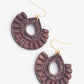 Oorbellen Boho Burgundy / Brown