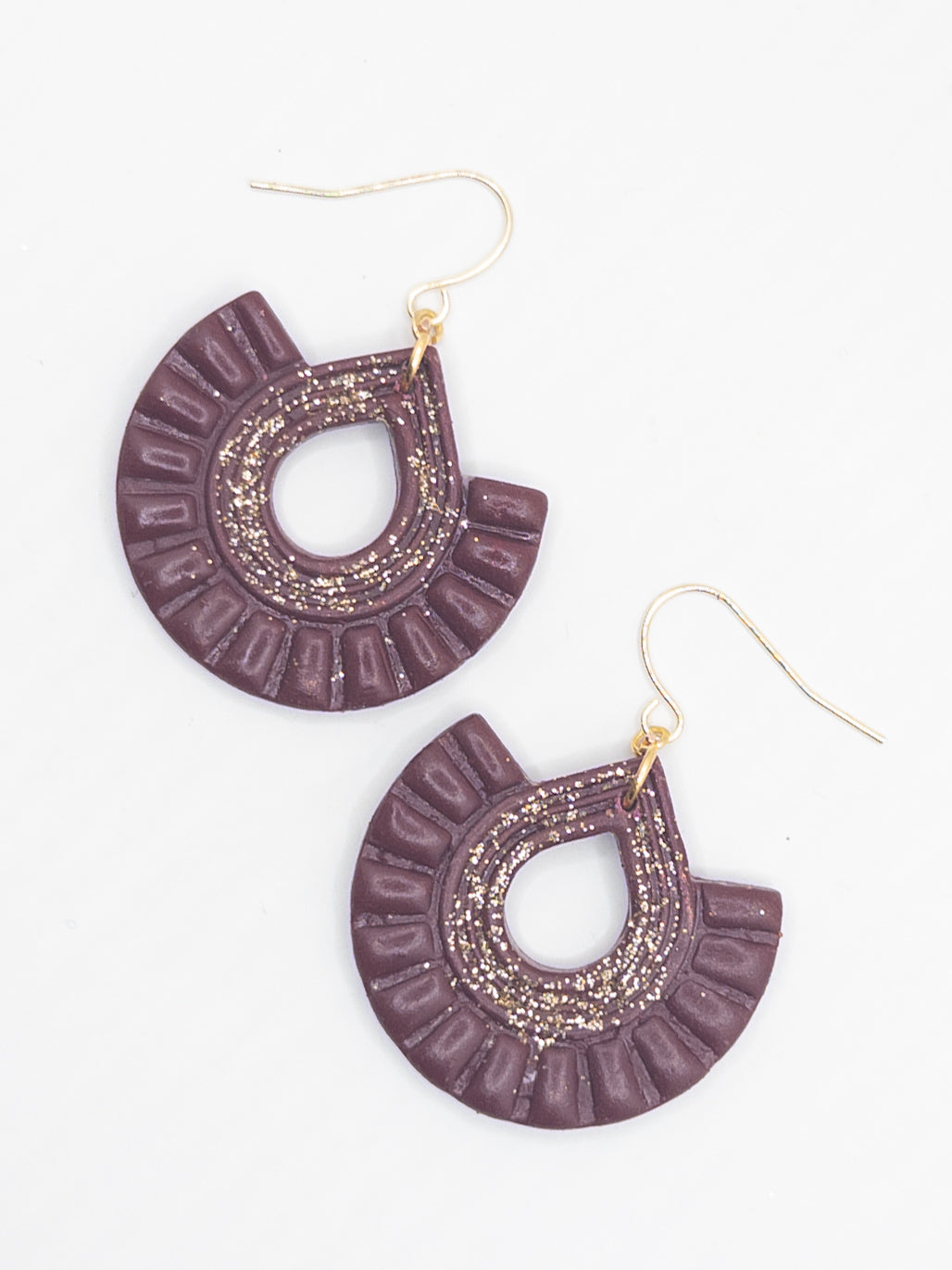 Oorbellen Boho Wijnrood