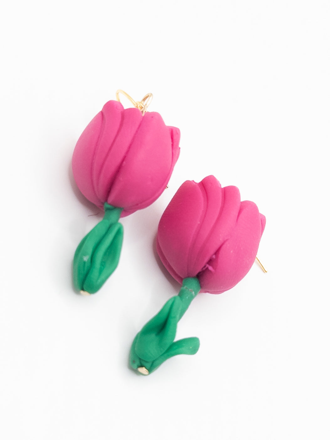 Tulpen oorbellen roze