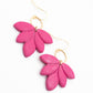 Oorbellen Lotus goud en roze