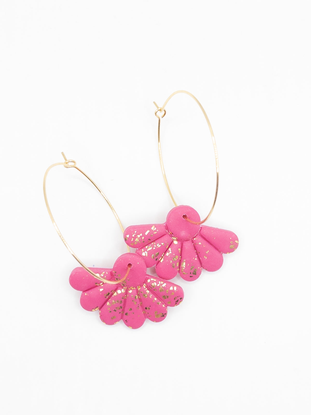 Bloemoorbellen roze goud