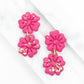Roze bloemoorbellen met goud