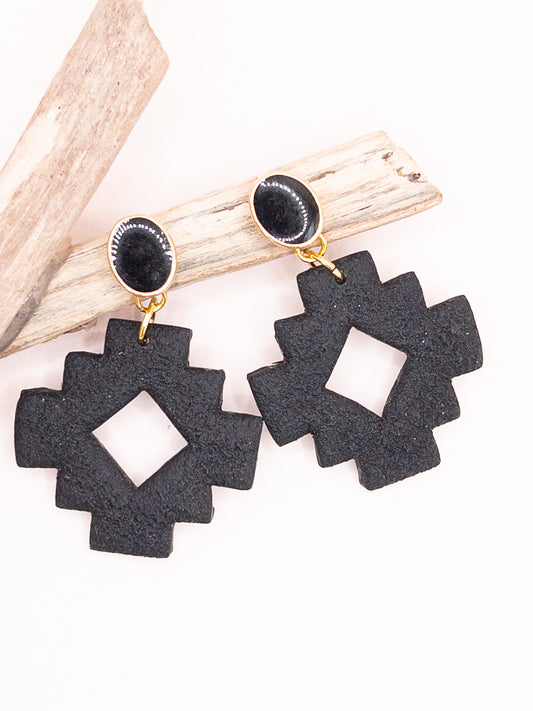 Oorbellen Black Corners