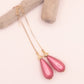 Oorbellen Jenna goud roze