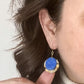 Oorbellen Persephone goud blauw